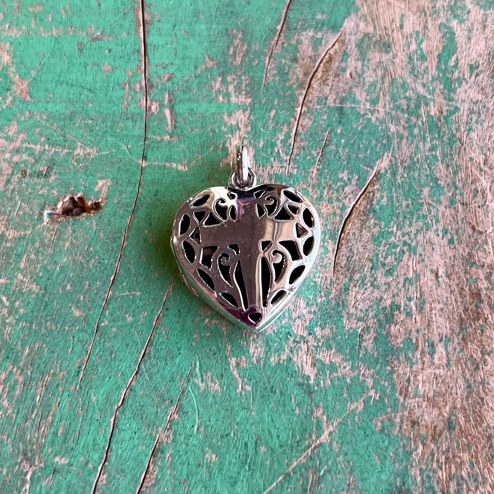 Sterling Silver Locket Heart Charm