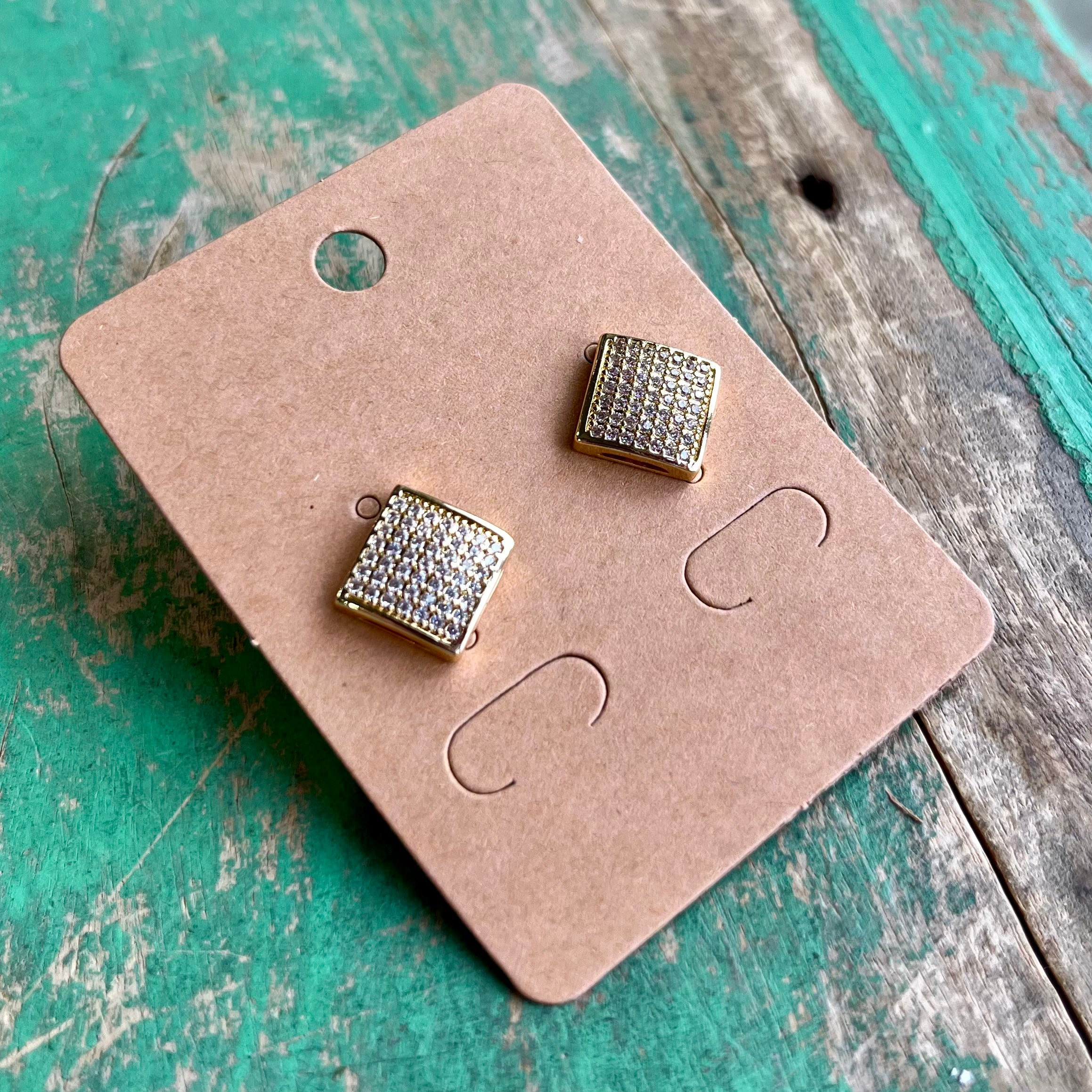 Cube CZ Earrings