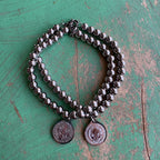 Beaded Stainless Steel St Benedict Bracelet