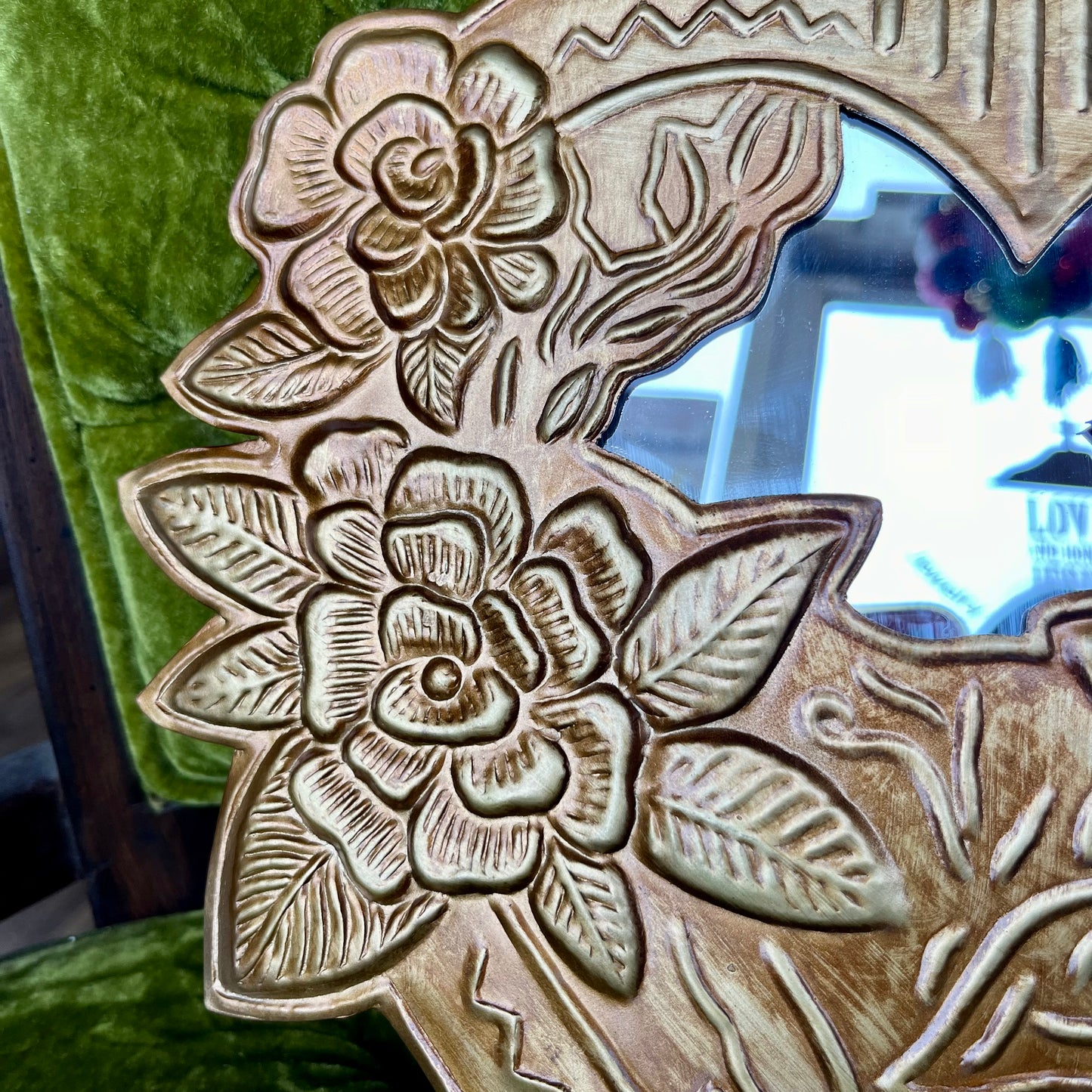 Discontinued Tin Immaculate Heart of Mary Mirror