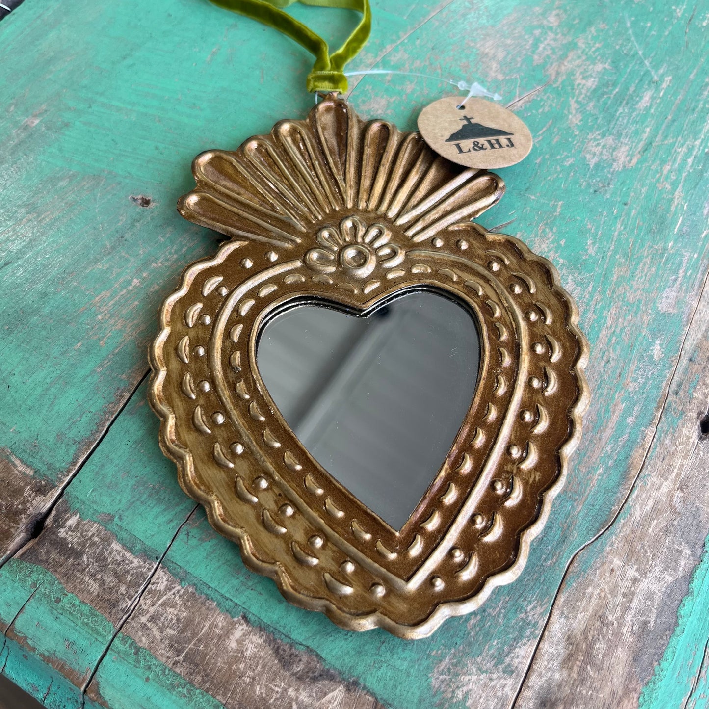 Small Mirrored Sacred Hearts