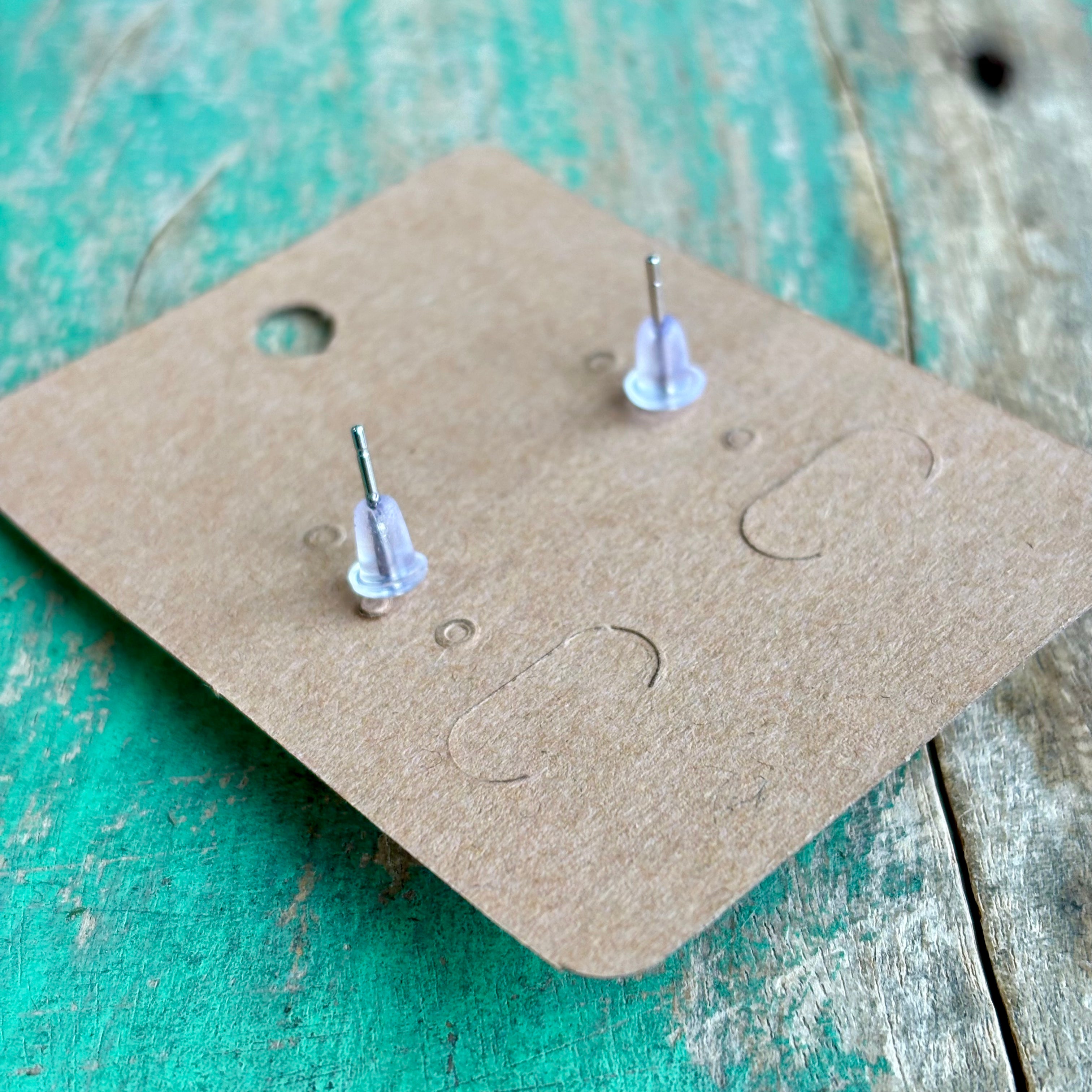 Sterling Silver Red Open Heart Earrings