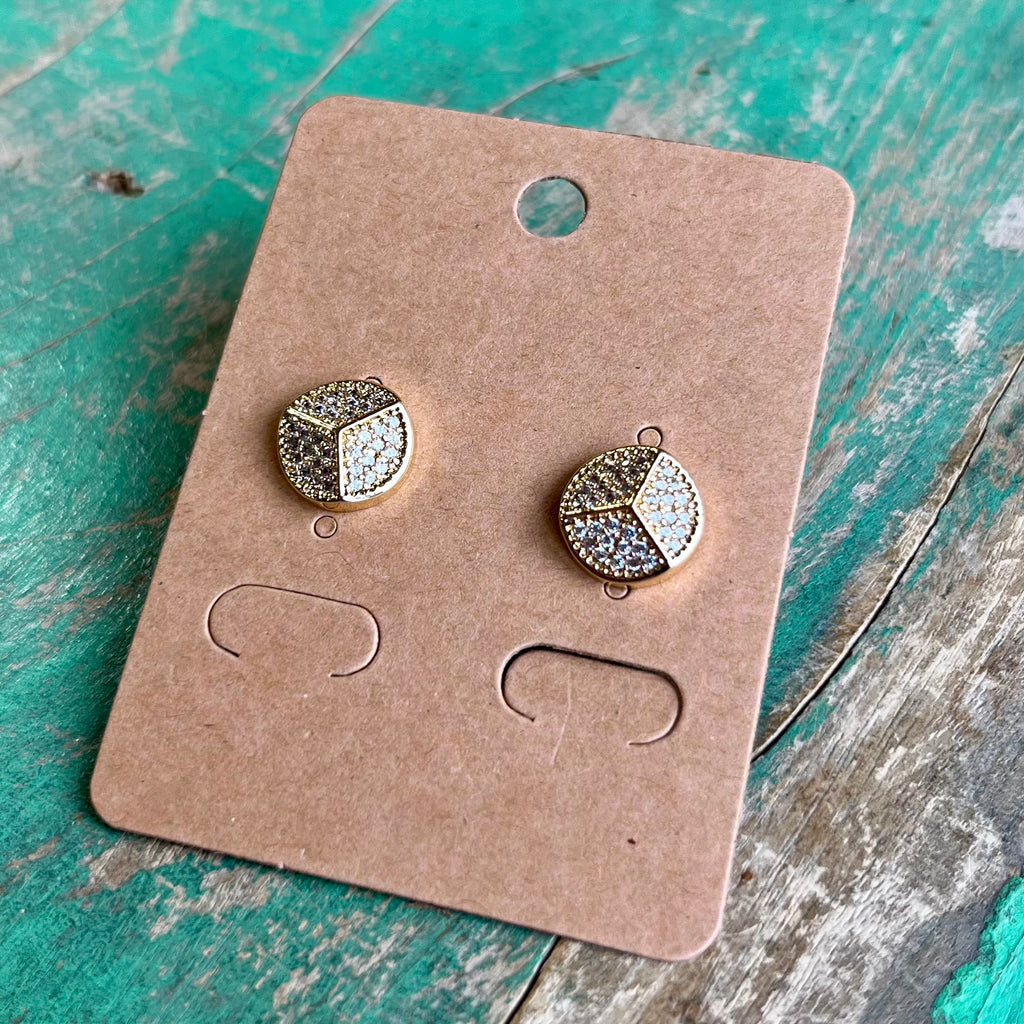 Peace CZ Earrings