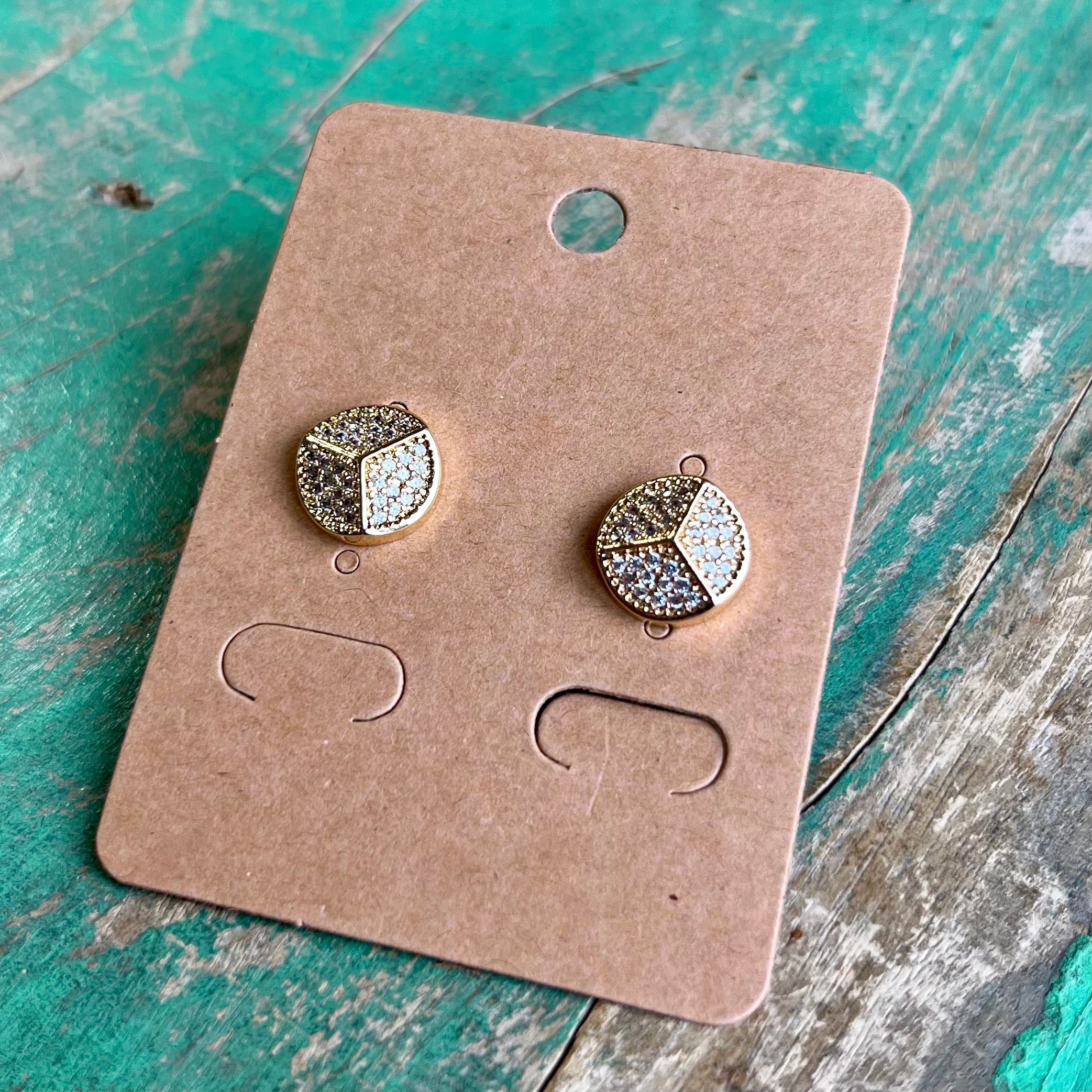 Peace CZ Earrings