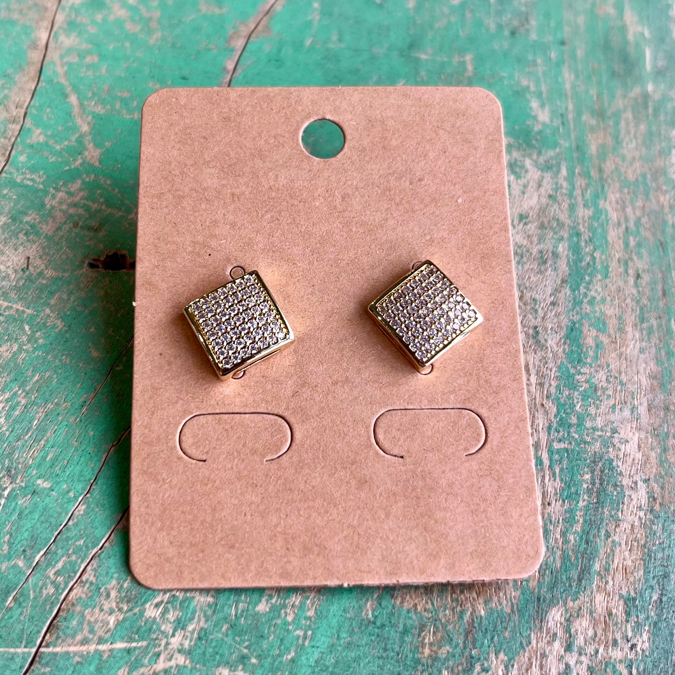 Cube CZ Earrings