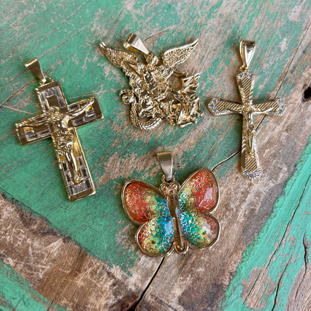 Big Gold Plated Pendants