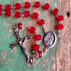 Red Divine Mercy Rosary