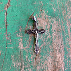 Fancy Sterling Silver Crucifix Pendant