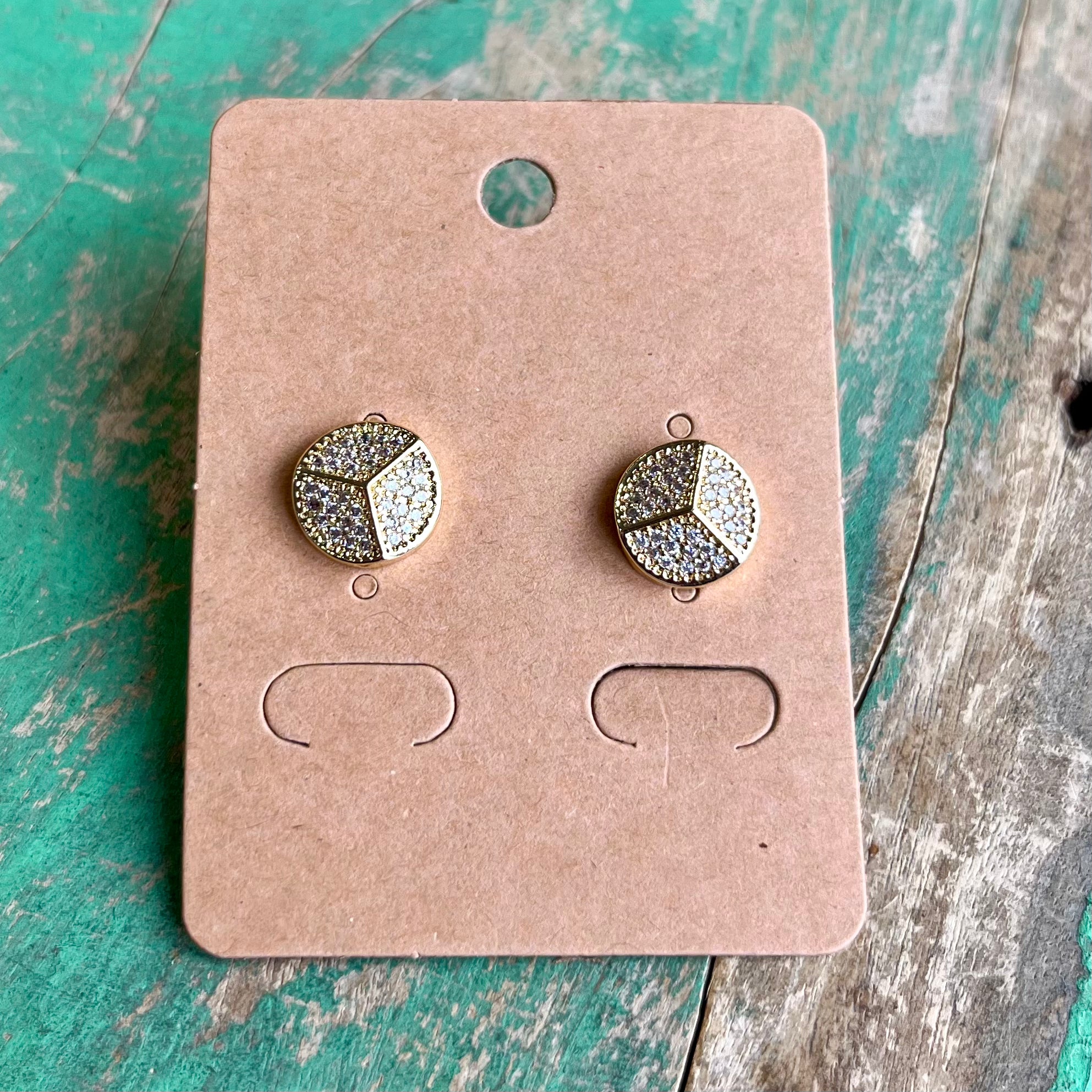 Peace CZ Earrings