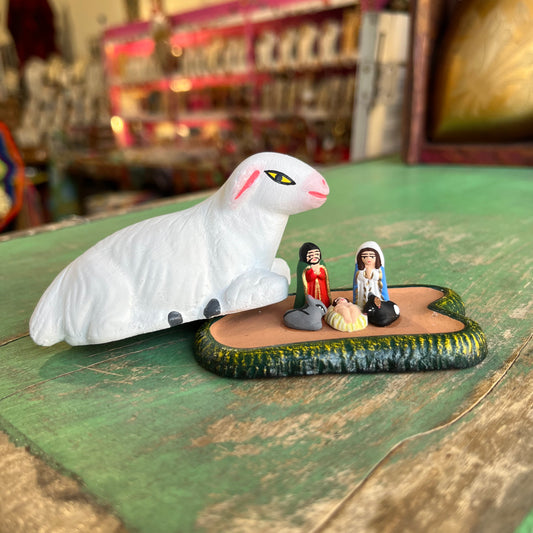 Surprise Mini Nativity Under Lamb Cover
