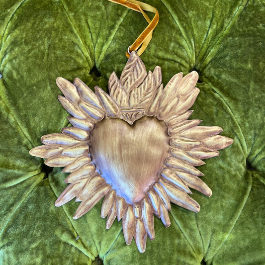 Sacred Heart with Rays Ornament