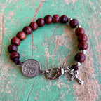 Wood Rosary Bracelet