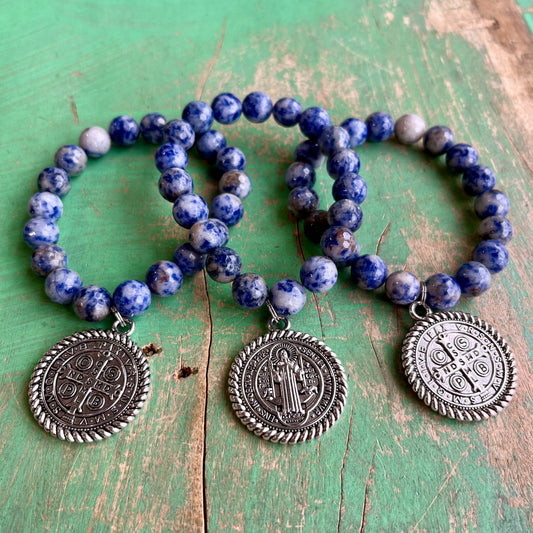 Big St Benedict Medallion Bracelet