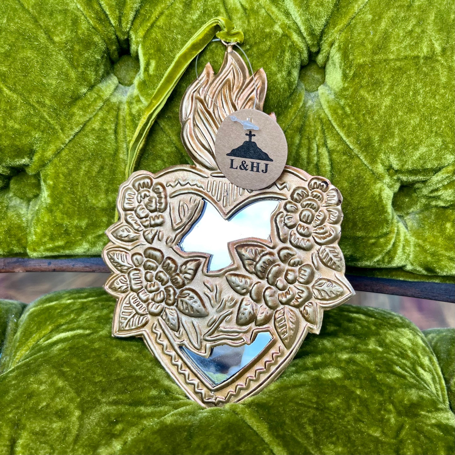 Discontinued Tin Immaculate Heart of Mary Mirror