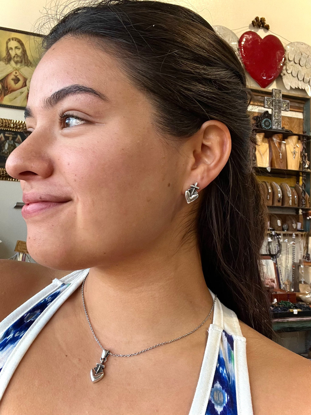 Sterling Silver Heart's on Fire Sterling Silver