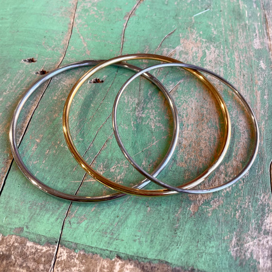 Simple Stainless Steel Bangle