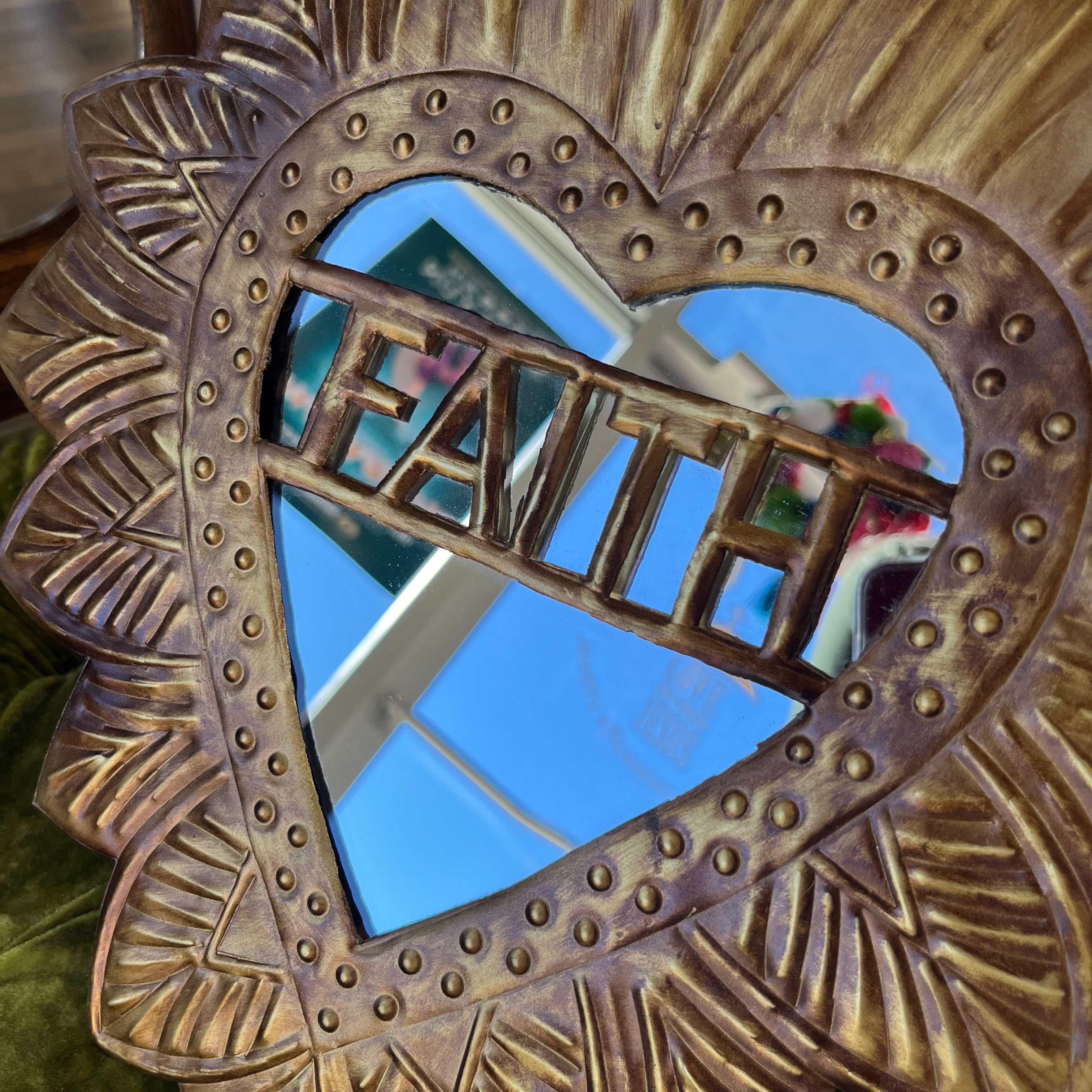 Faith, Hope and Love Sacred Heart Mirrors