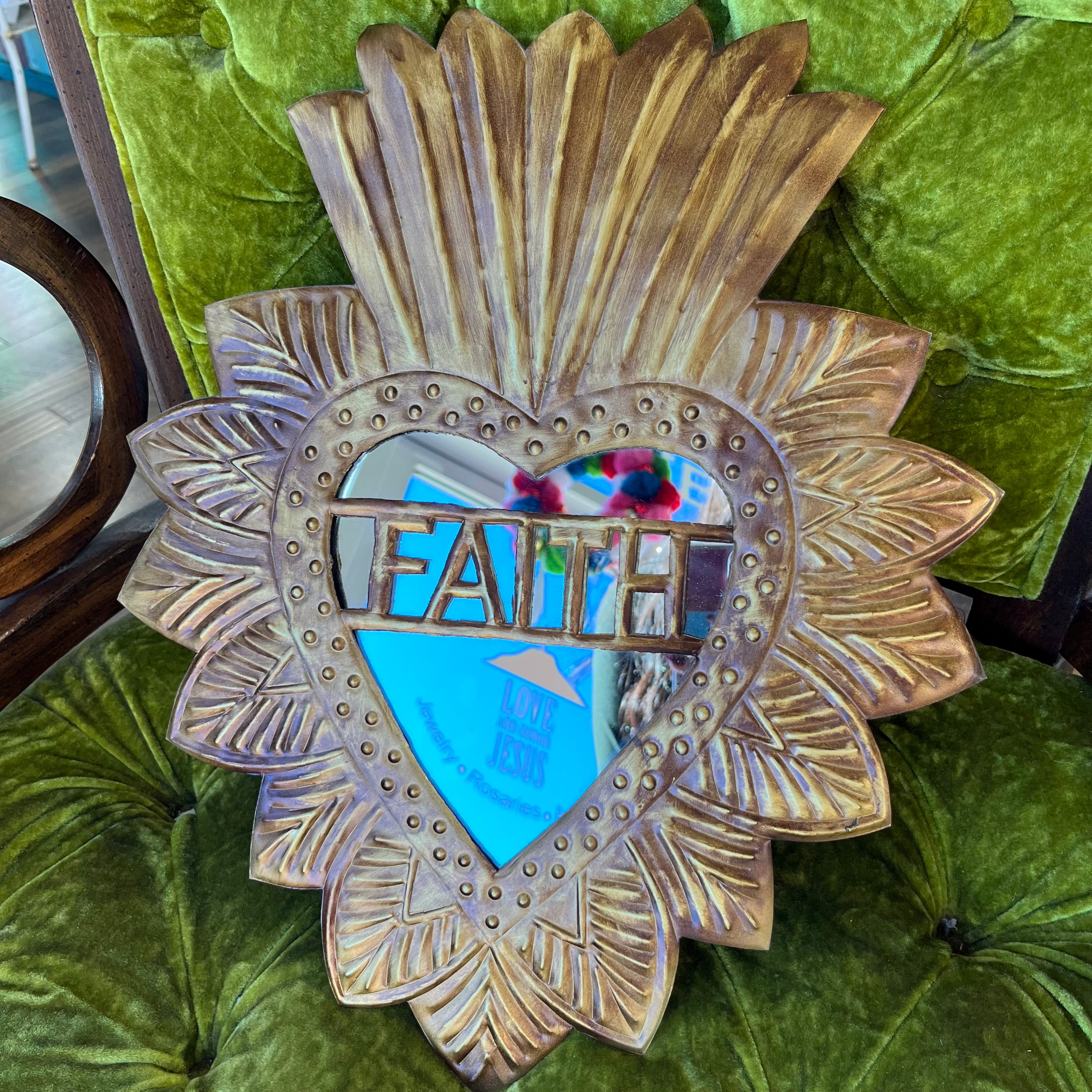 Faith, Hope and Love Sacred Heart Mirrors