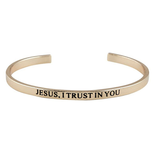Jesus, I Trust in You Cuff Bracelet