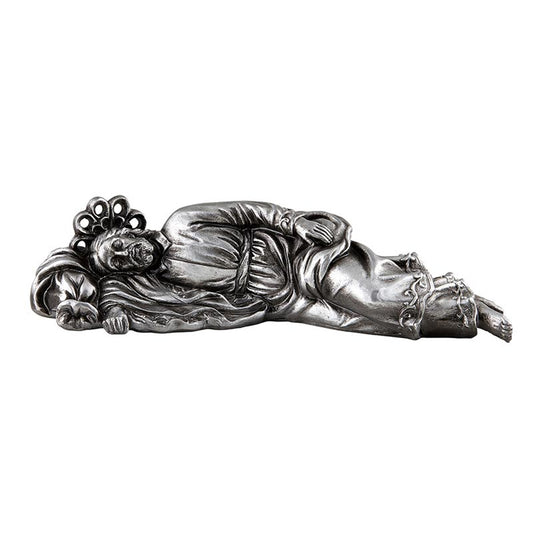 8" Antique Silver Sleeping St. Joseph Statue