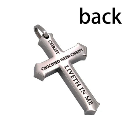 Crown of Thorns Cross 24” Necklace