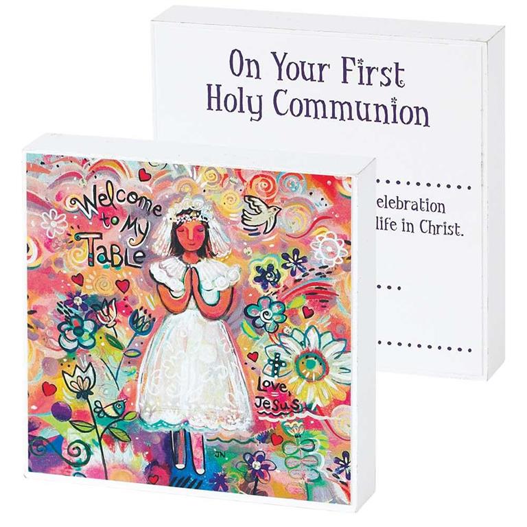 Holy Communion Tabletop Plaque