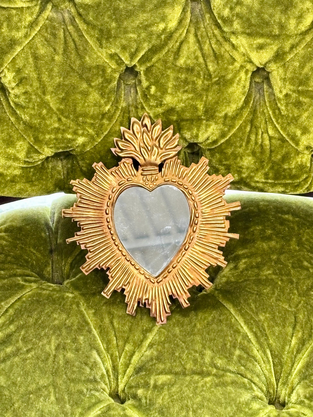 Tin Rays Sacred Heart Mirror