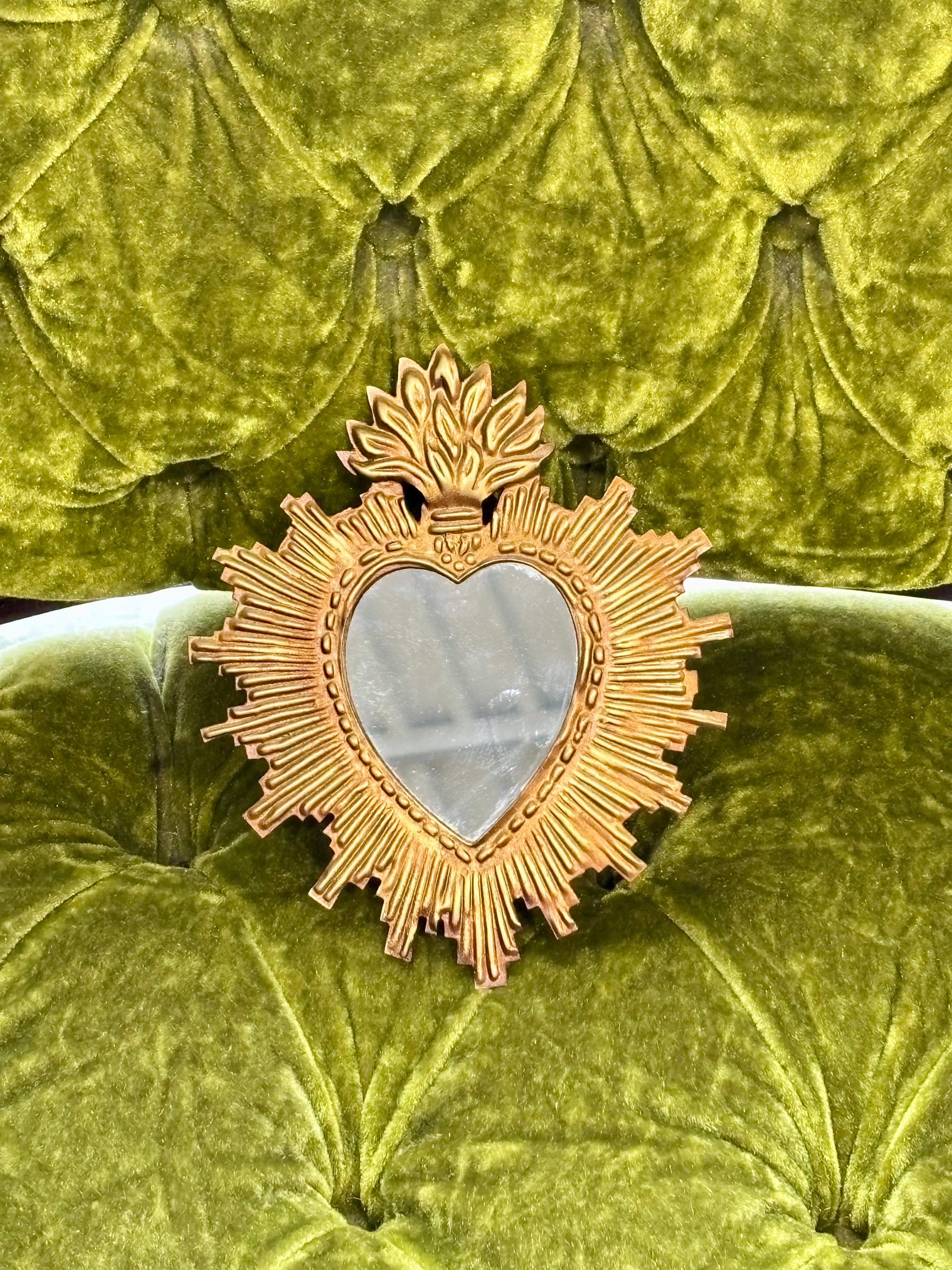 Tin Rays Sacred Heart Mirror