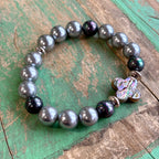 Abalone Cross Bracelet or Earrings