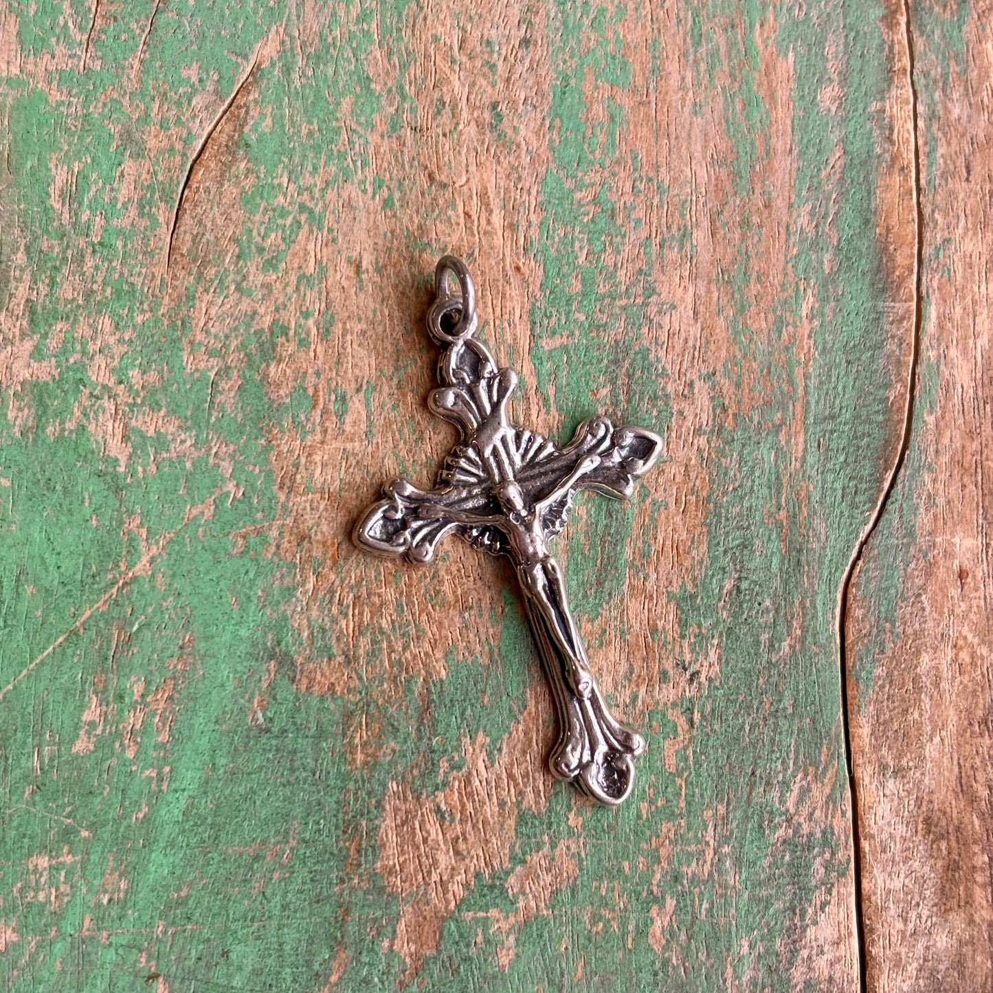 Sterling Silver Fancy Crucifix