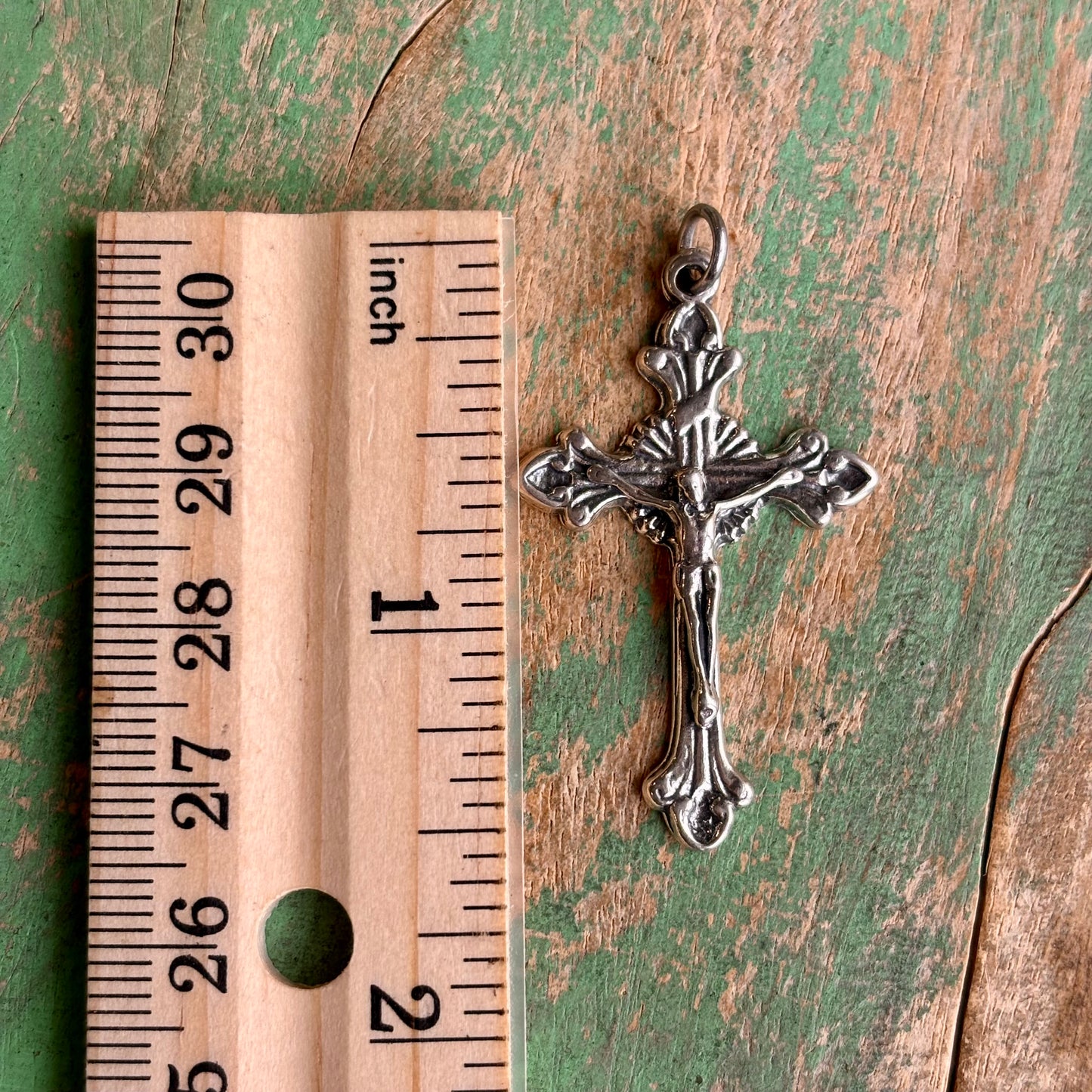 Sterling Silver Fancy Crucifix