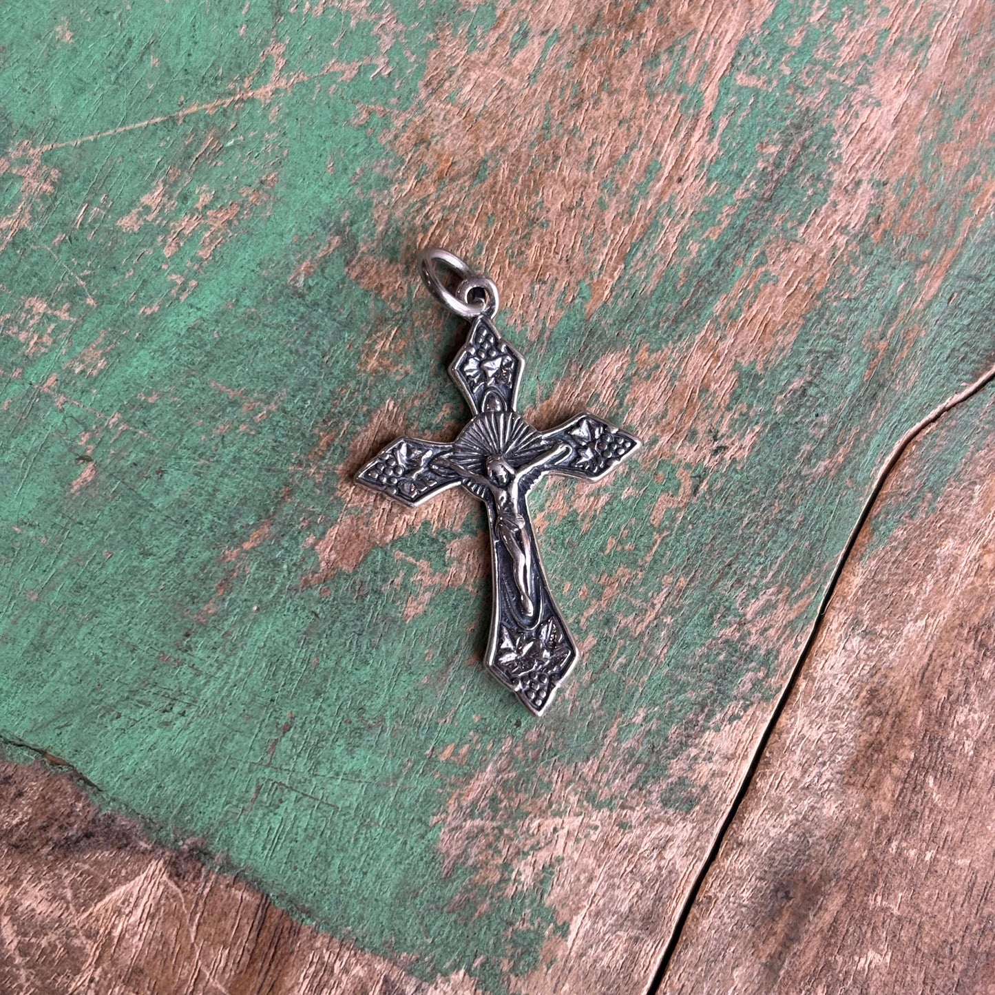 Sterling Silver Fancy Crucifix