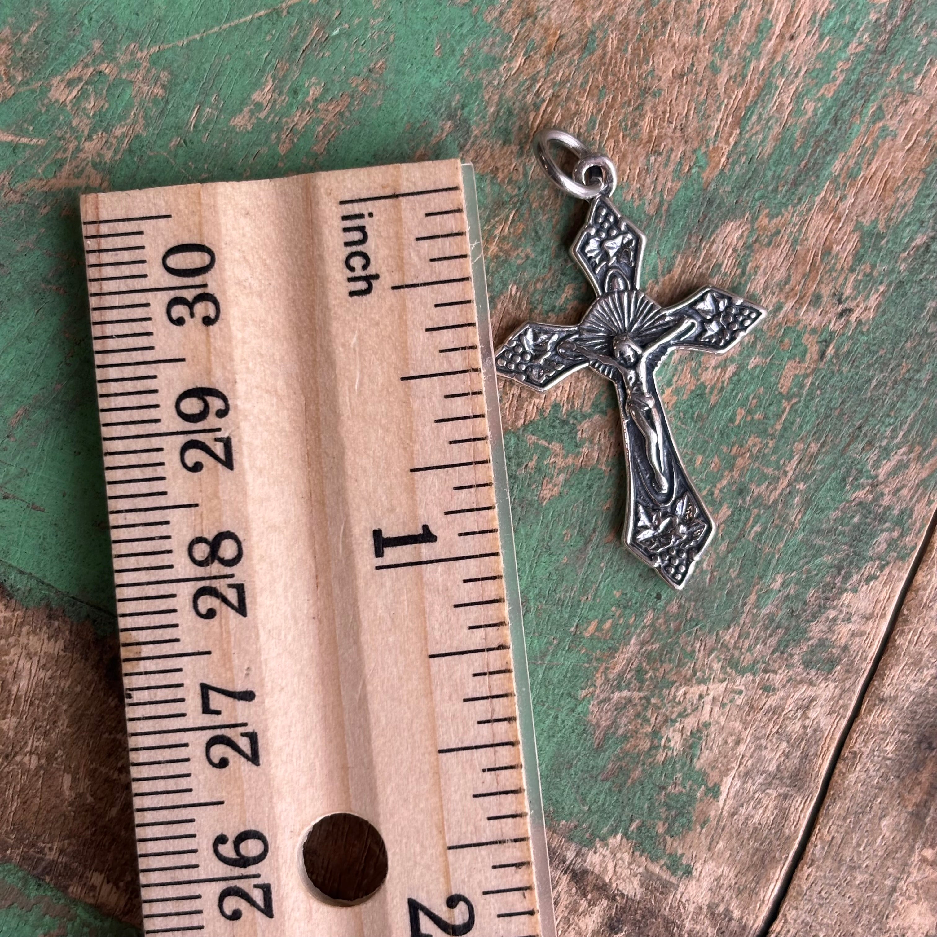 Sterling Silver Fancy Crucifix
