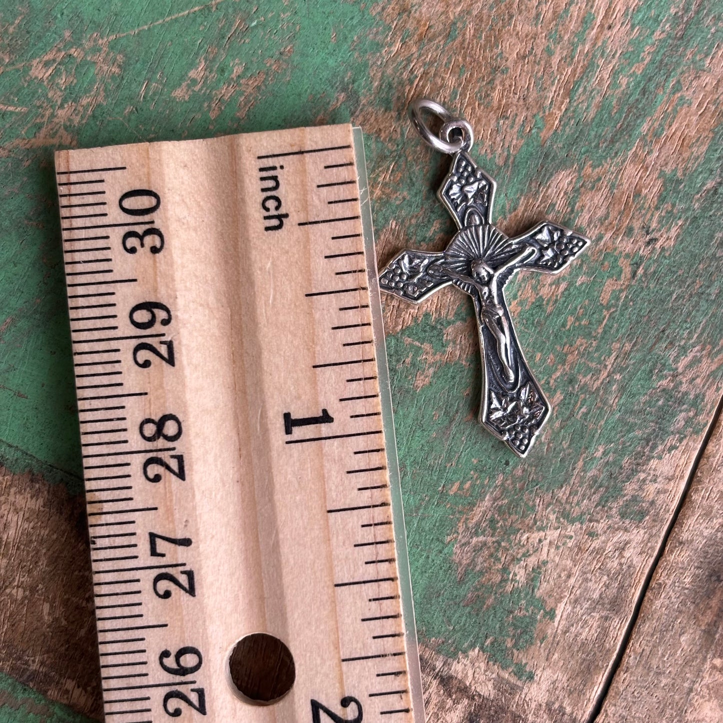 Sterling Silver Fancy Crucifix