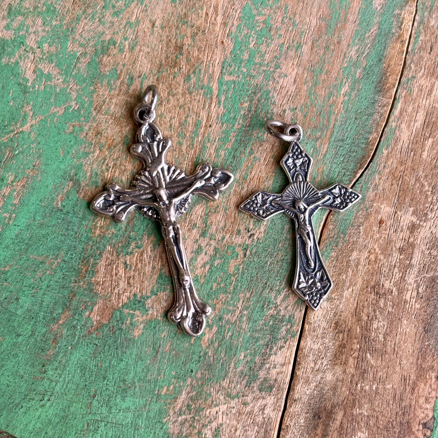 Sterling Silver Fancy Crucifix