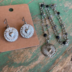 Round Rays Beaded Necklace or Earrings