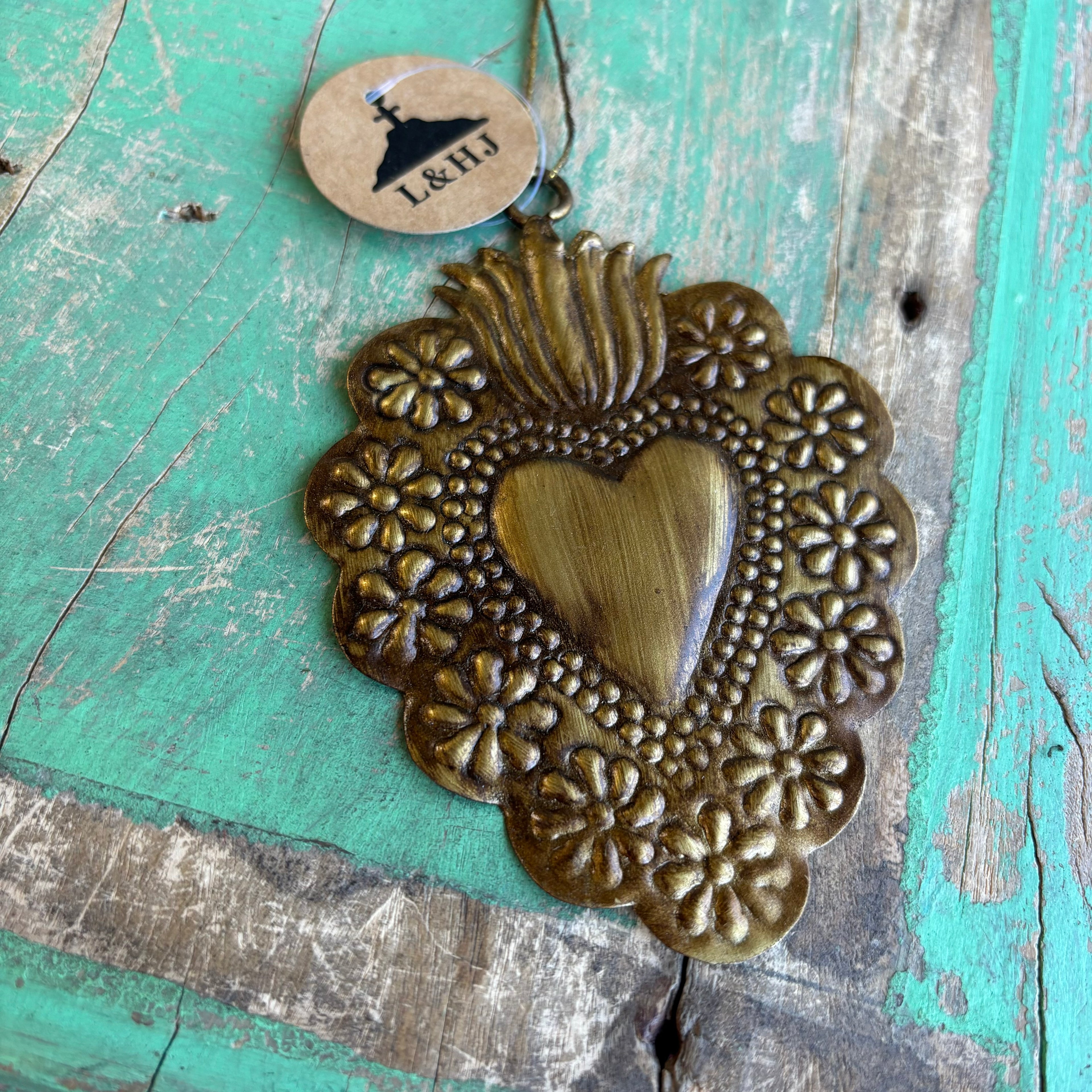 Floral Tin Sacred Hearts