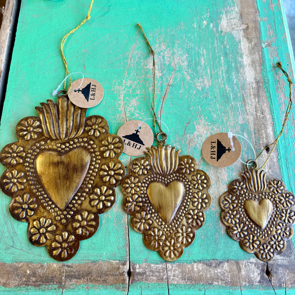 Floral Tin Sacred Hearts