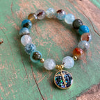 Mosaic Crucifix Bracelet or Earrings