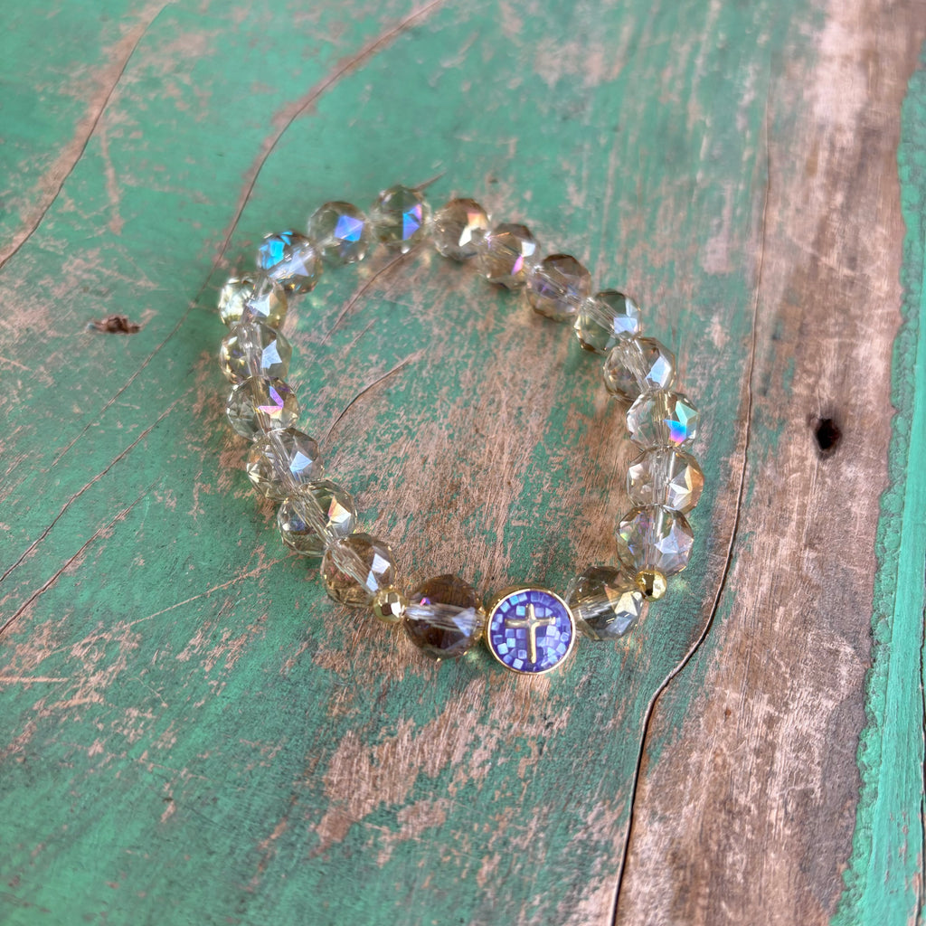Crystal Mosaic Bracelet or Earrings