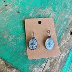 Stainless Steel Oval St Benedict Adjustable Chain Necklace or Earrings