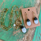 Elizabeth Paperclip Drop Necklace