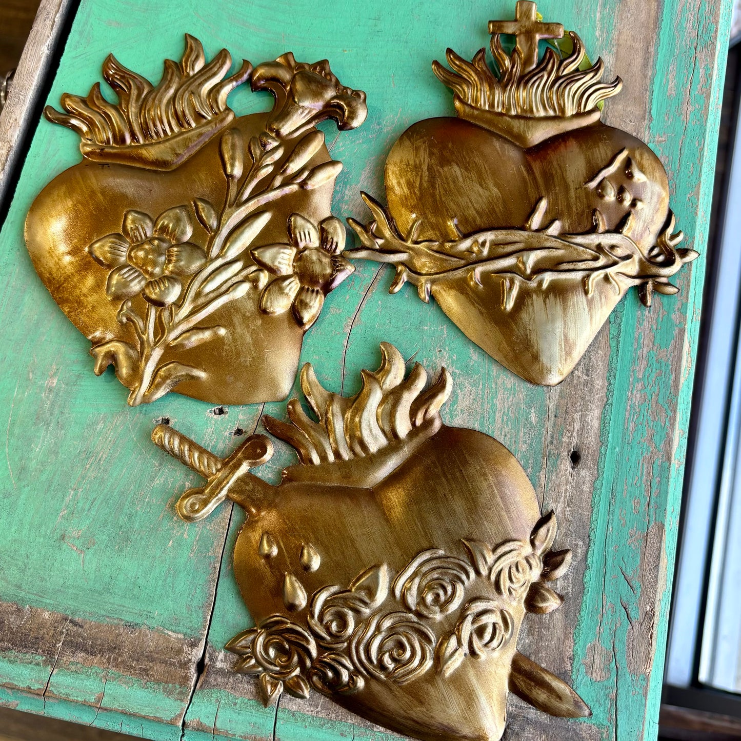 Hearts Of The Holy Family Ornament Set