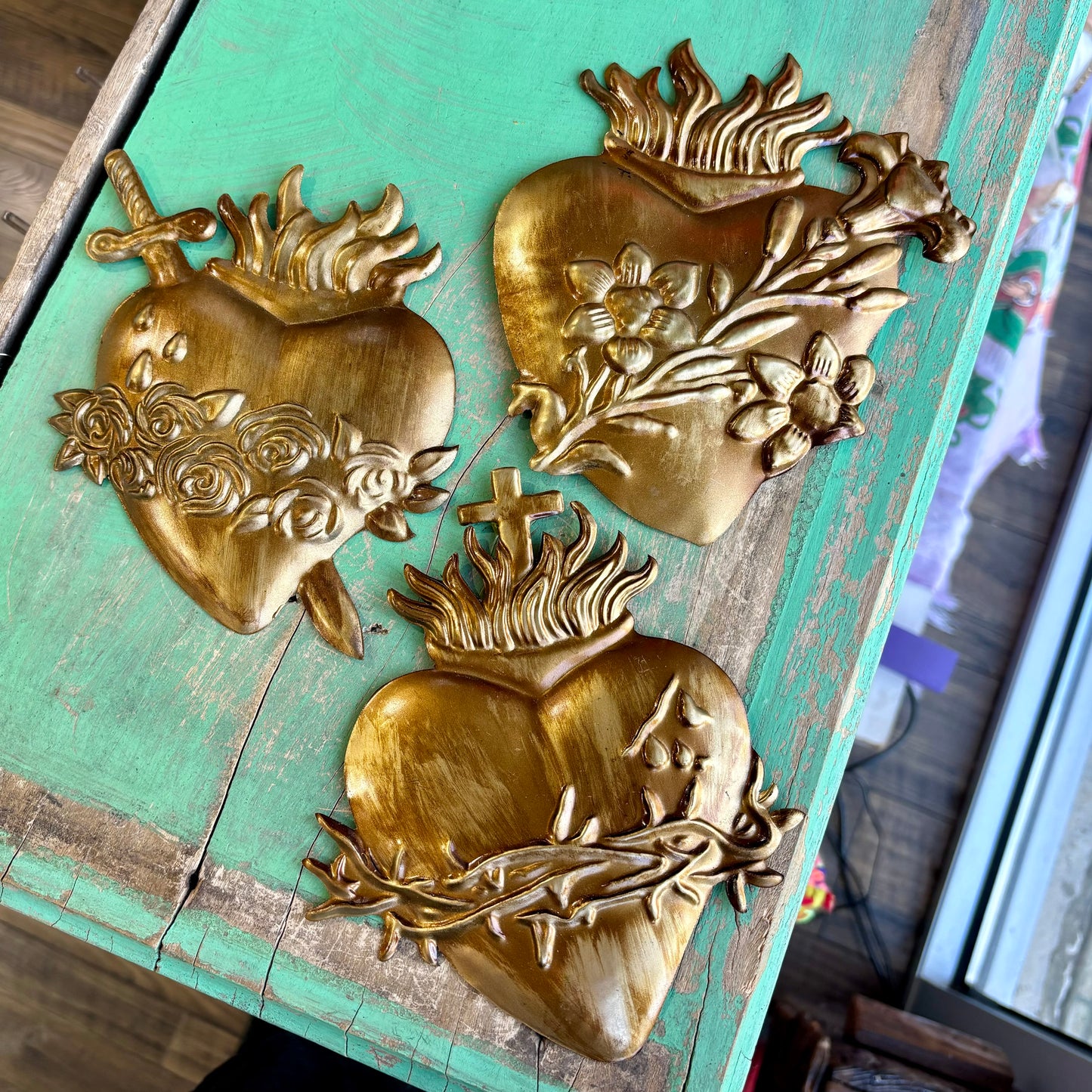 Hearts Of The Holy Family Ornament Set