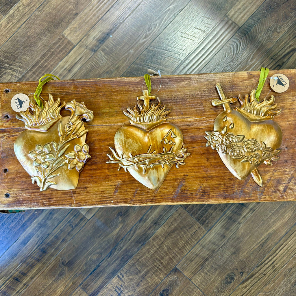 Hearts Of The Holy Family Ornament Set