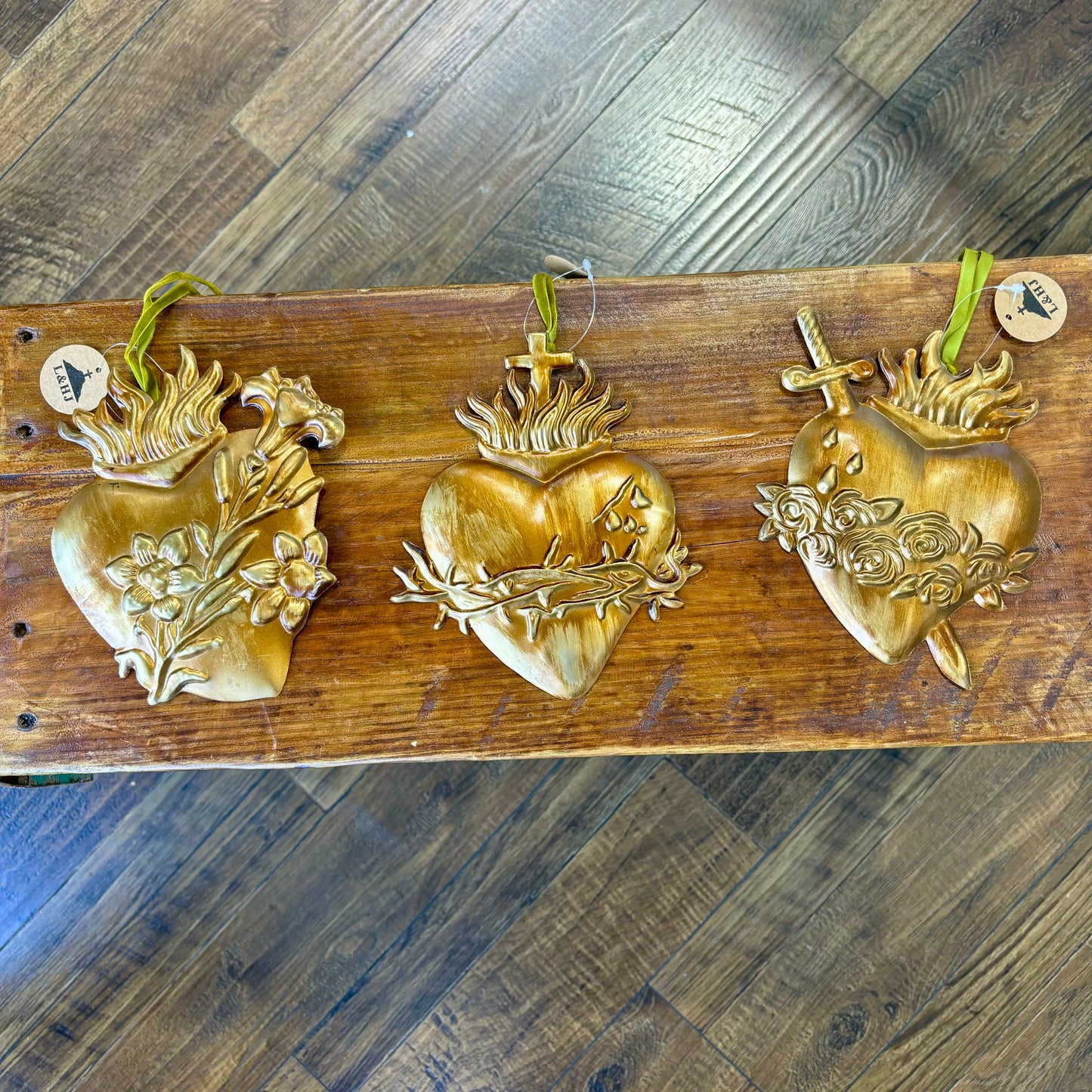 Hearts Of The Holy Family Ornament Set