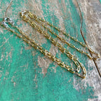 Sterling Silver Two Tone Paperclip Chains
