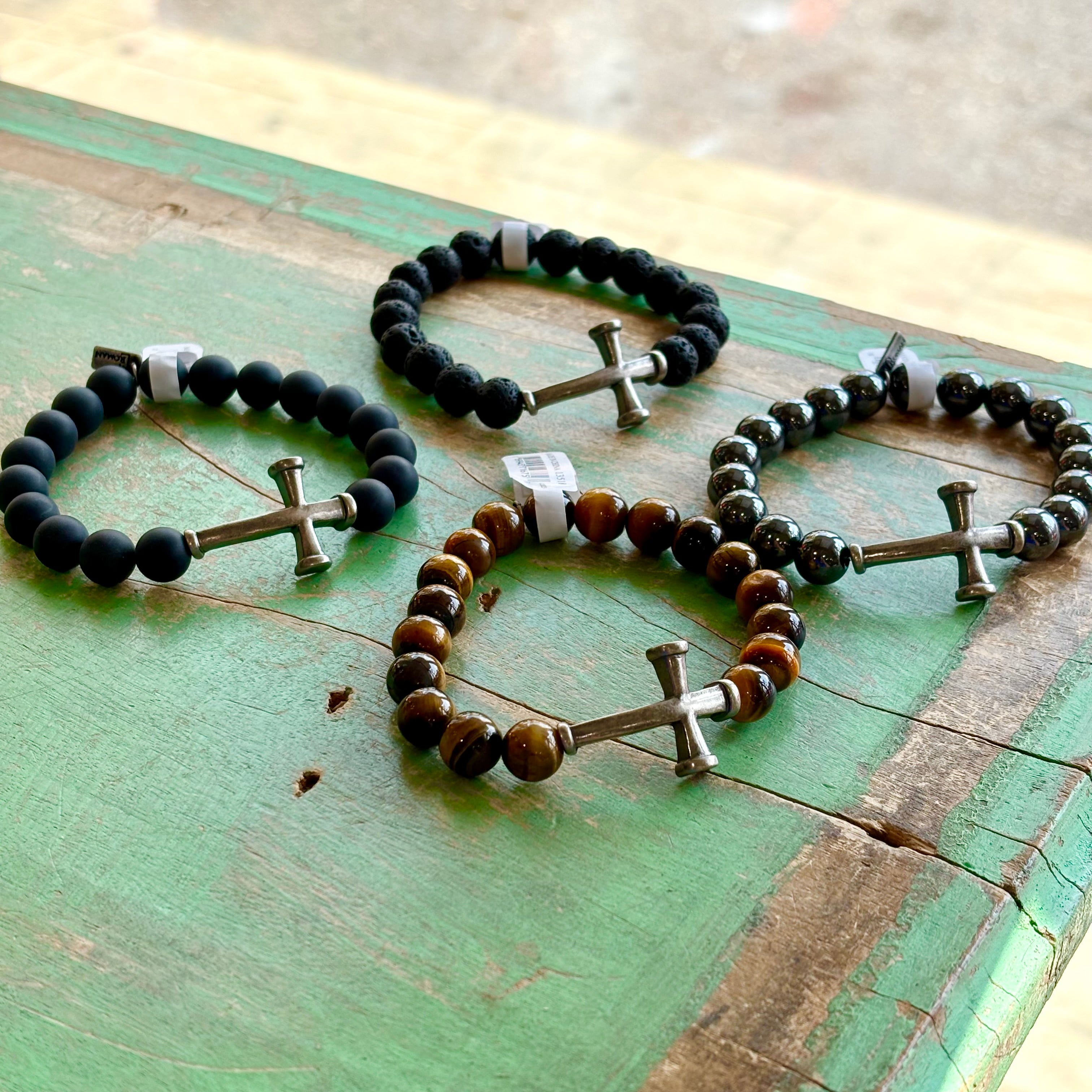 Men's Nail Cross Bracelet