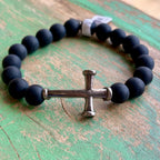 Men's Nail Cross Bracelet