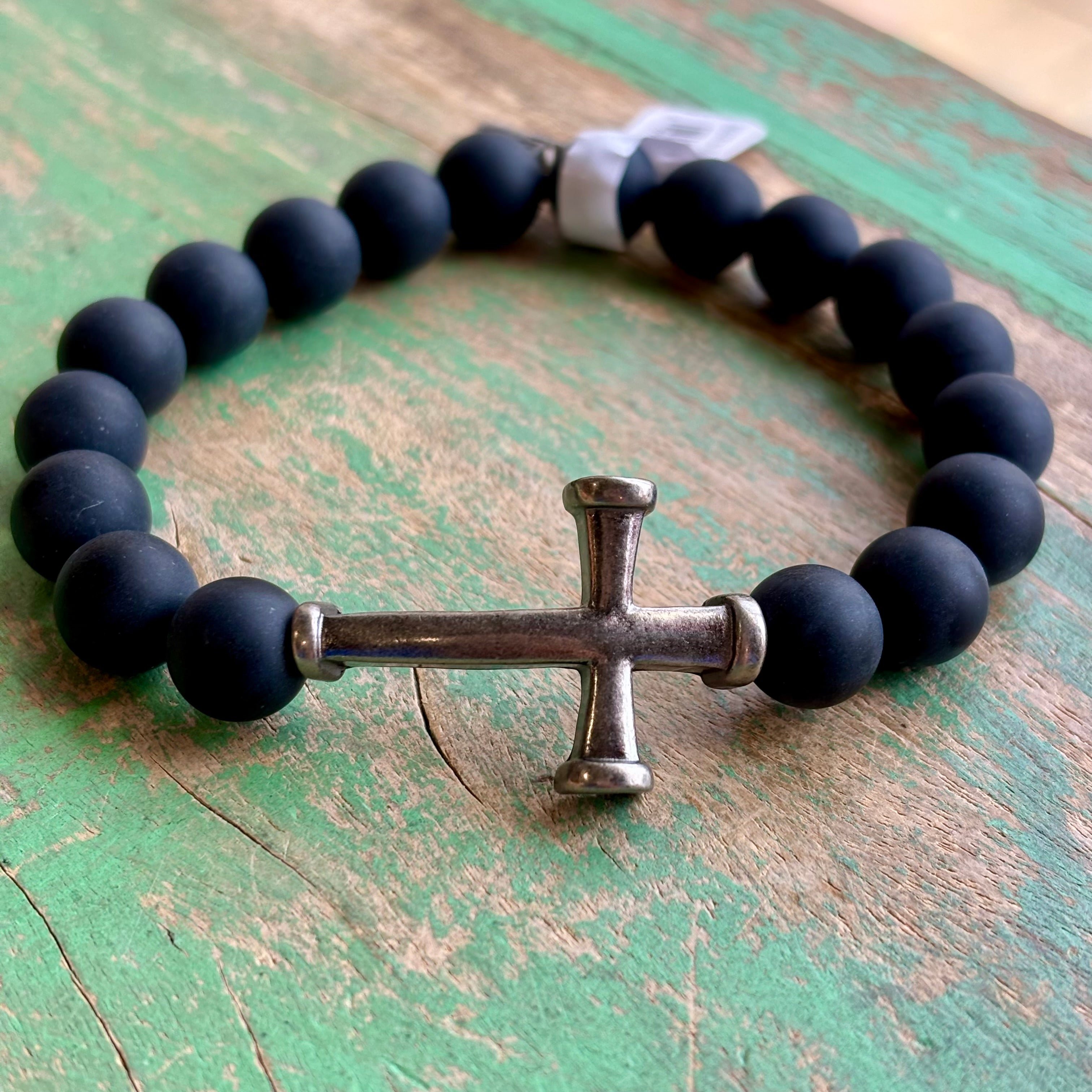 Men's Nail Cross Bracelet